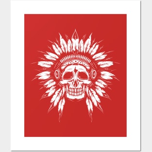 White Chief Headress Posters and Art